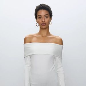 Aritzia Babaton Scala Longsleeve Top (S) in White